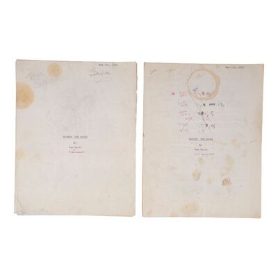 677. Tom Sullivan Collection: Tom Sullivan and Ellen Sandweiss' Personal Annotated Set of 14 Shooting Script Pages ### WITHIN THE WOODS (1978)