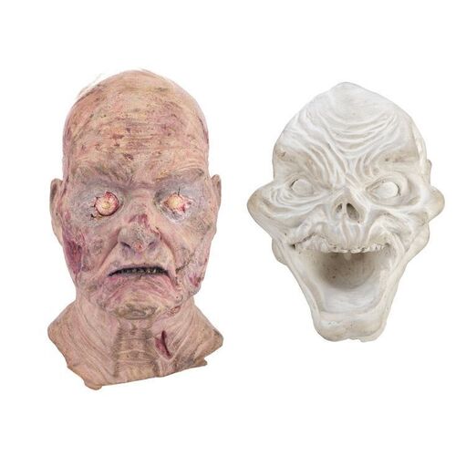 681. Tom Sullivan Collection: Deadite Henrietta Knowby's (Ted Raimi) Stop-Motion Head and Production-Made Plaster Head Casting ### EVIL DEAD II (1987)
