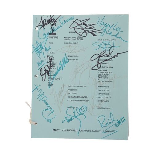 728. Planet Hollywood Collection: Cast-Autographed Script ### GENERAL HOSPITAL (1963)