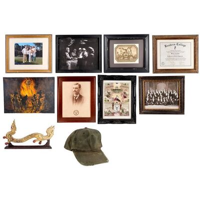 731. Melissa "Missy" Armitage's (Catherine Keener) Diploma, Walter's (Marcus Henderson) Distressed Hat, and Various Framed Red Alchemist Society and Armitage Home Decor ### GET OUT (2017)