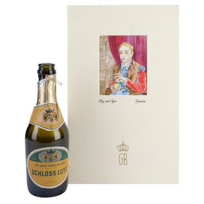 760. Grand Budapest Hotel Menu with Production-Made Schloss Lutz Wine Bottle ### THE GRAND BUDAPEST HOTEL (2014)