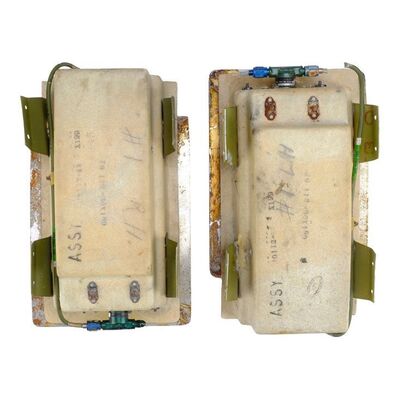820. Pair of Auric Goldfinger's (Gert Frobe) Jetstar Jet Oxygen Mask Units ### JAMES BOND: GOLDFINGER (1964)
