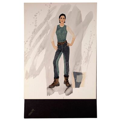 926. Hand-Illustrated Trinity (Carrie-Anne Moss) Costume Concept Painting by Lois DeArmond ### THE MATRIX (1999)