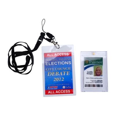 978. Leslie Knope's (Amy Poehler) City of Pawnee ID with Ben Wyatt's (Adam Scott) Pawnee Election Pass ### PARKS AND RECREATION (2009-2015)