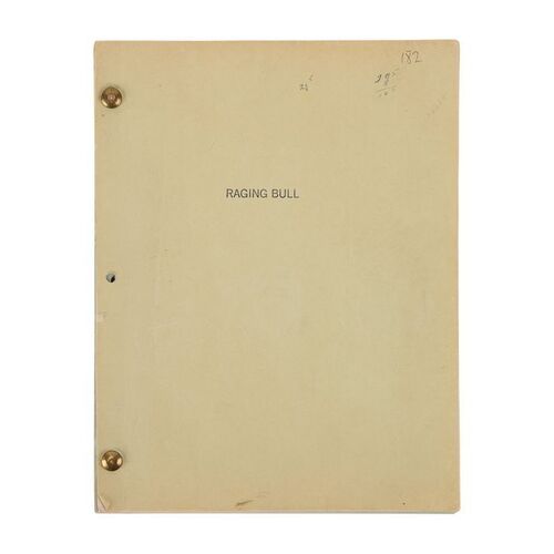 999. Annotated Bound Production Script ### RAGING BULL (1980)