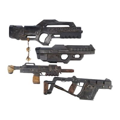1011. Zack Snyder Collection: Set of Four Bloodaxe Rebel Guns ### REBEL MOON - PART ONE: A CHILD OF FIRE (2023)/REBEL MOON - PART TWO: THE SCARGIVER (2024)