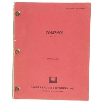 1047. Bound Studio Library Copy of Final Draft Script ### SCARFACE (1983)