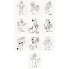 1050. Set of 10 Hand-Drawn Iwao Takamoto Character Sketches ### SCOOBY DOO, WHERE ARE YOU! (T.V. SERIES, 1969-1970)