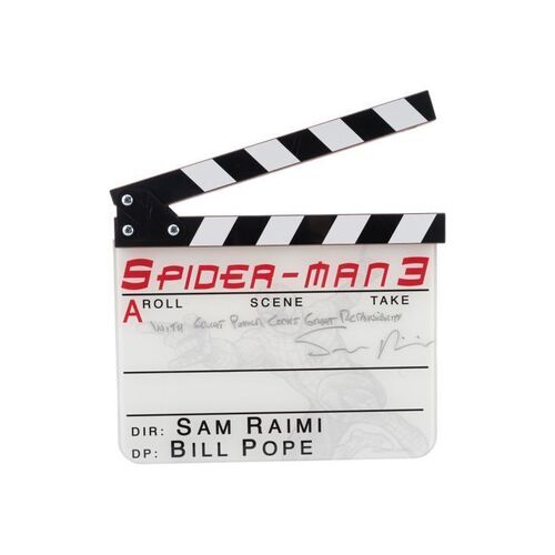 1078. Sam Raimi-Autographed "A" Camera Clapperboard ### SPIDER-MAN 3 (2007)