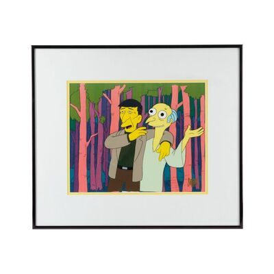 1099. Leonard Nimoy Collection: Matt Groening-Annotated "The Springfield Files" Leonard Nimoy and Lenny Burns Animation Cel ### THE SIMPSONS (1989)