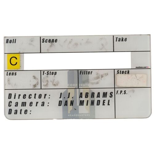 1111. Digital "C" Camera Clapperboard Insert ### STAR TREK (2009)