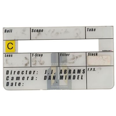 1111. Digital "C" Camera Clapperboard Insert ### STAR TREK (2009)