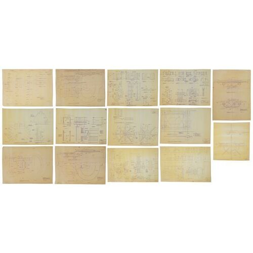 1118. Set of 14 USS Enterprise and Farpoint Station Model Miniature Schematic Blueprints ### STAR TREK: THE NEXT GENERATION (T.V. SERIES, 1987-1994)