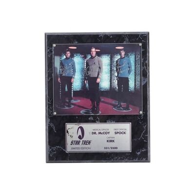 1121. Cast-Autographed Plaque ### STAR TREK: THE ORIGINAL SERIES (T.V. SERIES, 1966-1969)