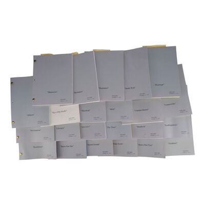 1132. Collection of 28 Season 1, 2, and 3 First and Second Draft Scripts with Synopsis ### STAR TREK: VOYAGER (T.V. SERIES, 1995-2001)