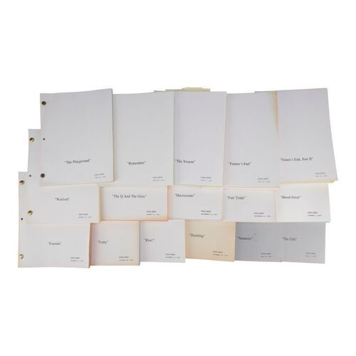 1134. Collection of 15 Season 3 Scripts and Three Season 4 Scripts ### STAR TREK: VOYAGER (T.V. SERIES, 1995-2001)