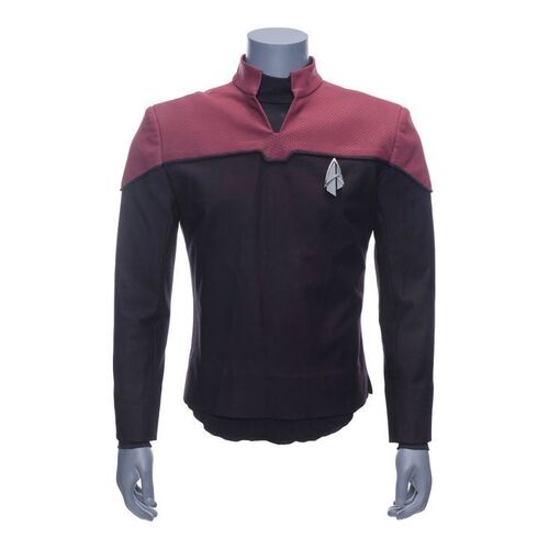 1142. 2390s Starfleet Command Division Uniform Top with Production-Quality Replica Combadge ### STAR TREK: PICARD (T.V. SERIES, 2020-2023)