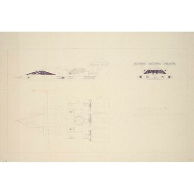 1166. Matted Printed Harry Lange Landspeeder Design ### STAR WARS: A NEW HOPE (1977)