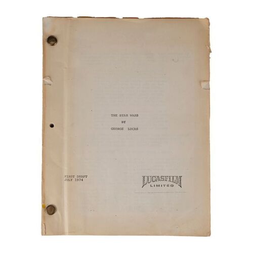 1167. Bound First Draft "The Star Wars" Studio Copy Script ### STAR WARS: A NEW HOPE (1977)
