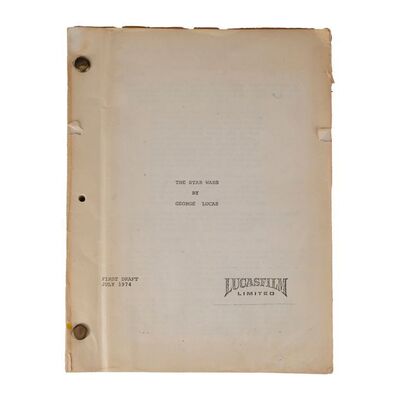 1167. Bound First Draft "The Star Wars" Studio Copy Script ### STAR WARS: A NEW HOPE (1977)