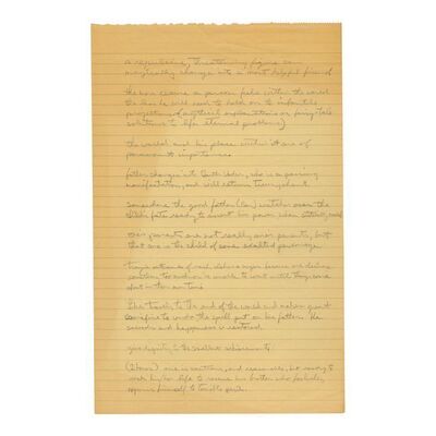 1174. George Lucas' Pair of Handwritten Story and Theme Notes Pages ### STAR WARS: THE EMPIRE STRIKES BACK (1980)