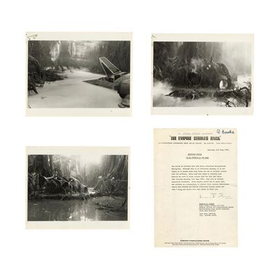 1177. Gerard Bourke Collection: Gerry Bourke's Hand-Marked John Barry Health Notice with Three Hand-Marked Behind-the-Scenes Dagobah Stills ### STAR WARS: THE EMPIRE STRIKES BACK (1980)
