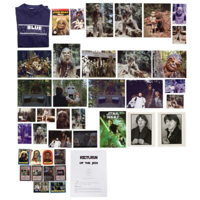 1189. Daniel J. Zormeier's Set of Unpublished Vintage Chewbacca Photographs with "Blue Harvest" Crew Shirt and Trading Cards ### STAR WARS: RETURN OF THE JEDI (1983)