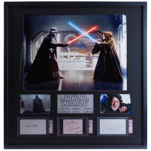 1194. Framed Alec Guinness, James Earl Jones, and David Prowse Autographs ### STAR WARS: A NEW HOPE (1977)