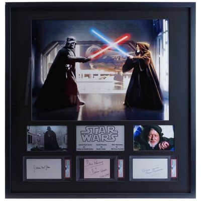 1194. Framed Alec Guinness, James Earl Jones, and David Prowse Autographs ### STAR WARS: A NEW HOPE (1977)