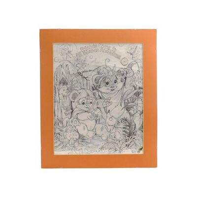 1198. William Plumb Collection: Matted Hand-Drawn Pat Paris Ewok Poster Prelim ### STAR WARS: VARIOUS PRODUCTIONS