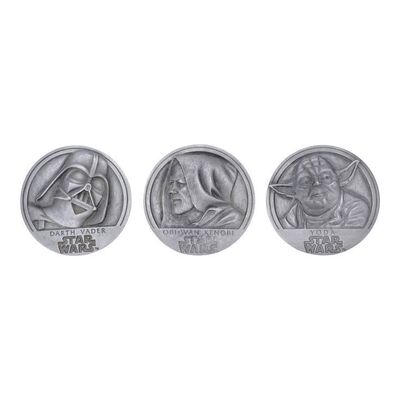 1213. William Plumb Collection: Lawrence Noble-Signed Pewter Medallion Set ### STAR WARS: ORIGINAL TRILOGY (1977-1983)