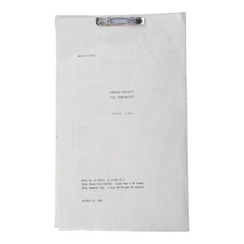 1257. Continuity Script ### THE TERMINATOR (1984)