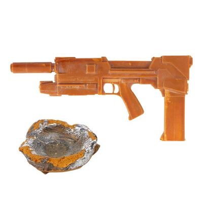 1263. Stunt T-1000 (Robert Patrick) Bullet Wound with Unfinished Endoskeleton Westinghouse M95A1 Phased Plasma Rifle Model Miniature ### TERMINATOR 2: JUDGMENT DAY (1991)
