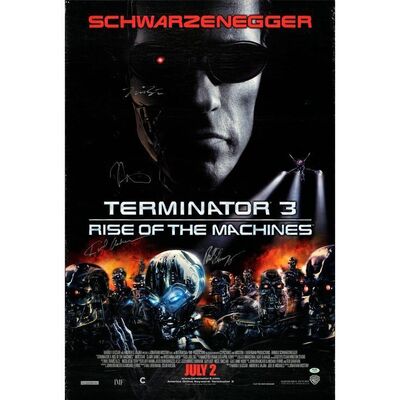 1269. Cast and Director-Autographed Poster ### TERMINATOR 3: RISE OF THE MACHINES (2003)