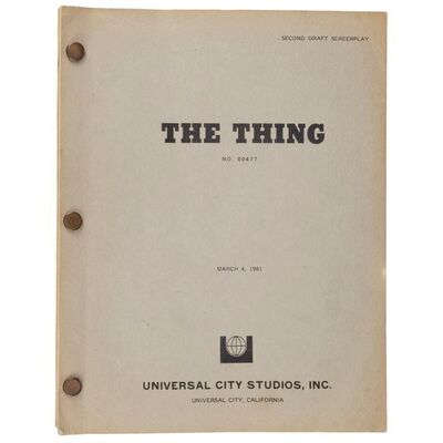 1273. Bound Second Draft Screenplay ### THE THING (1982)