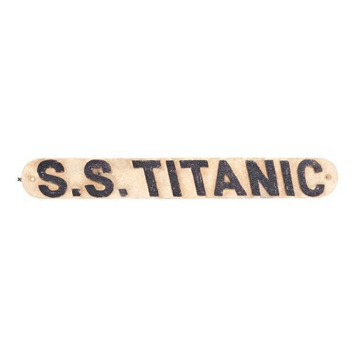 1279. Full-Size "S.S. Titanic" Lifeboat Nameplate ### TITANIC (1997)