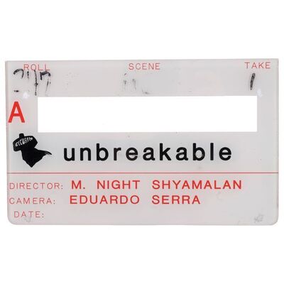 1295. Digital "A" Camera Clapperboard ### UNBREAKABLE (2000)