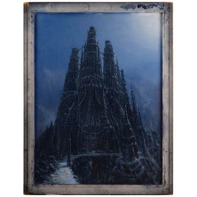 1298. Framed Hand-Painted Castle Dracula Matte Painting Concept Artwork ### VAN HELSING (2004)
