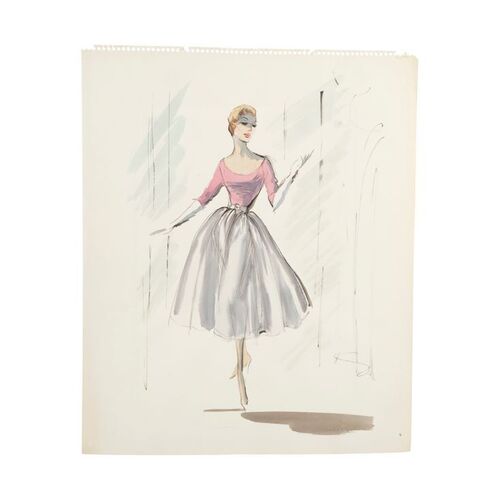 1299. Hand-Painted Edith Head Madeleine Elster/Judy Barton (Kim Novak) Costume Design Artwork ### VERTIGO (1958)
