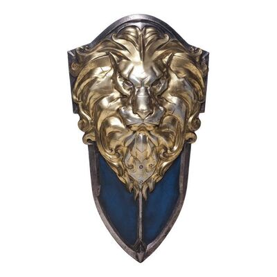 1304. Distressed Gold-Color Alliance Shield ### WARCRAFT (2016)