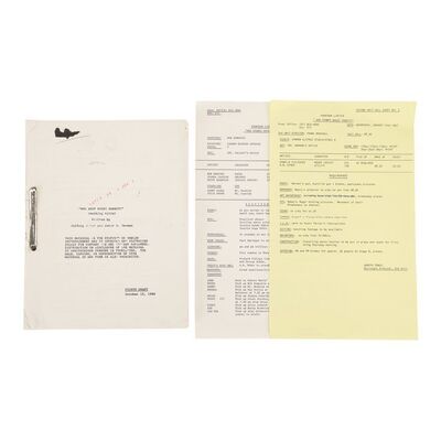 1318. Fourth Draft Script with Pair of Call Sheets ### WHO FRAMED ROGER RABBIT (1988)