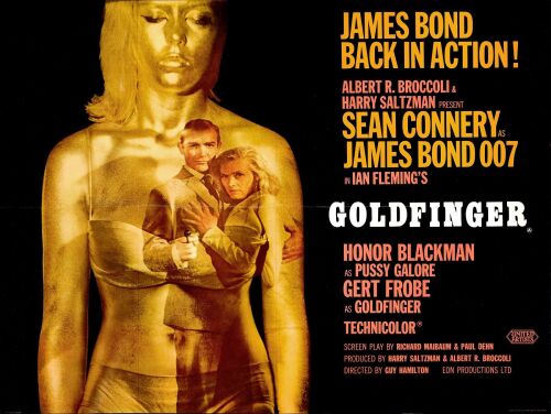 213. British Quad (40" x 30"); Country-of-Origin, Style A; Very Fine+ Folded ### JAMES BOND: GOLDFINGER (1964)