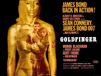 213. British Quad (40" x 30"); Country-of-Origin, Style A; Very Fine+ Folded ### JAMES BOND: GOLDFINGER (1964)