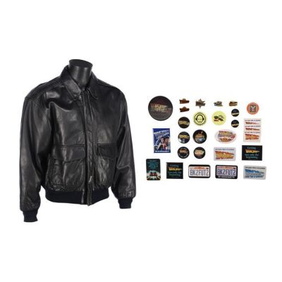 38. Leather Crew Jacket and Collection of Badges ### BACK TO THE FUTURE TRILOGY (1985-1990)