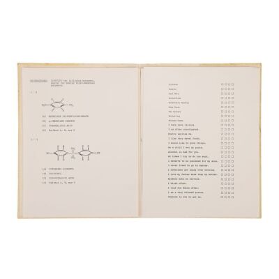 55. Geoff Hutchins Collection: Voight-Kampff Folder Containing Sheets of Questions ### BLADE RUNNER (1982)