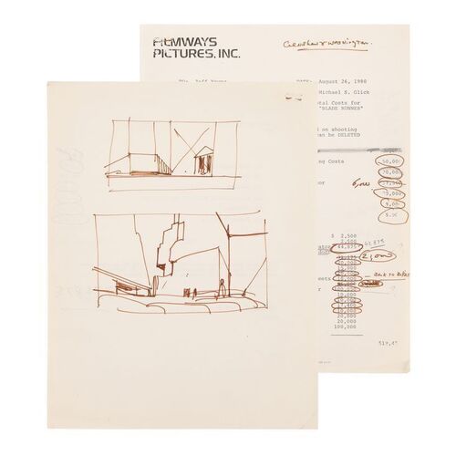 60. Geoff Hutchins Collection: Budget Memo and "Ridleygram" ### BLADE RUNNER (1982)