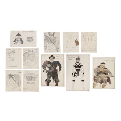 82. John Bloomfield Hand-Drawn Costume Designs ### CONAN THE BARBARIAN (1982)