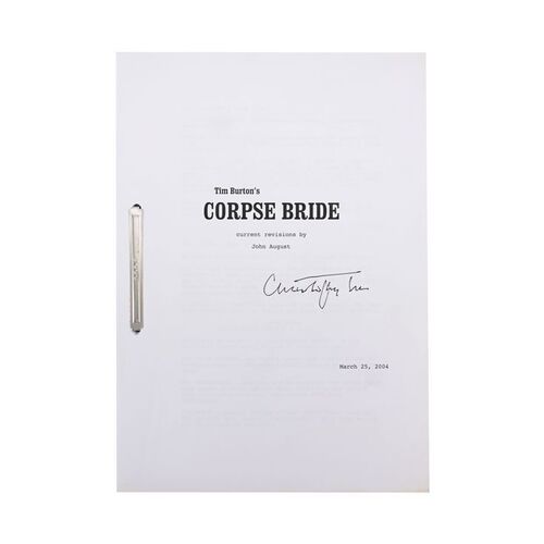 84. Sir Christopher Lee's Personal Revised Script ### CORPSE BRIDE (2005)