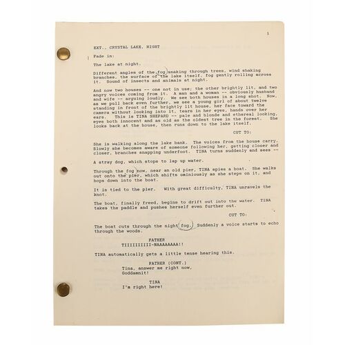 124. Mario Kirner Collection: Production-Used Script ### FRIDAY THE 13TH PART VII: THE NEW BLOOD (1988)