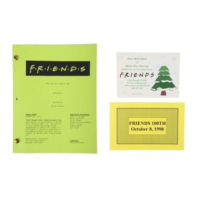 126. The One With Ross's Tan Production Script and Wrap Party Invites ### FRIENDS (TV SERIES, 1994-2004)